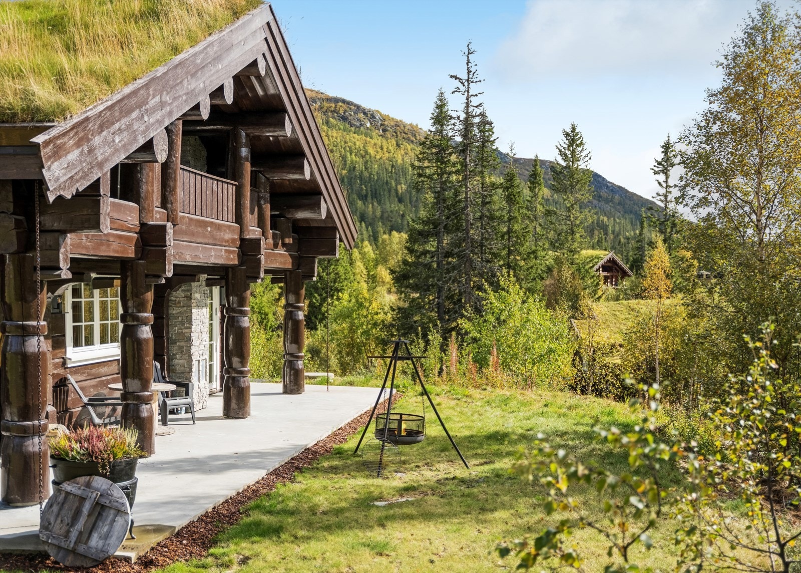 Her er det flere fine uteplasser for kos og hygge. Galleribilde