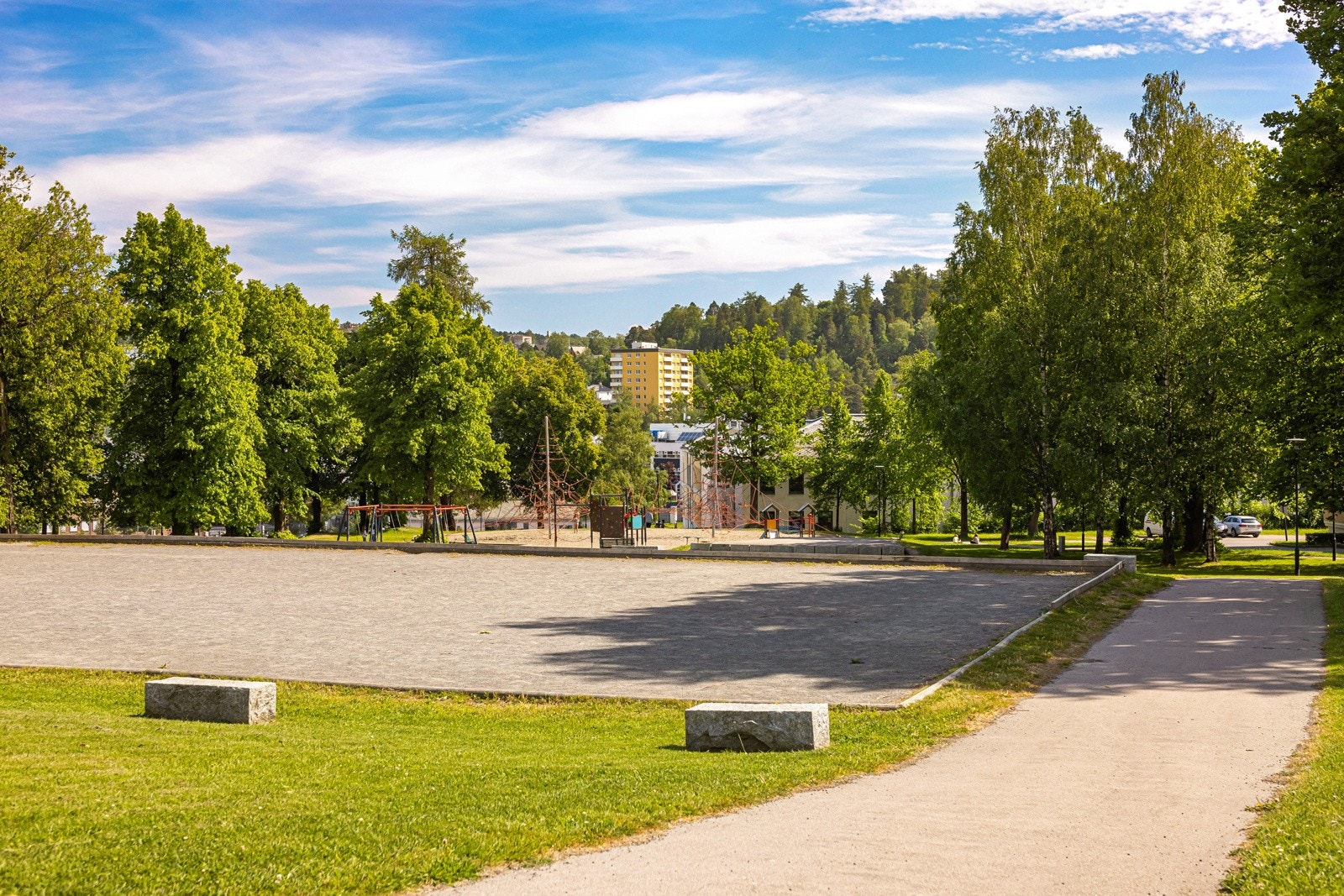 Her arangeres Lundenfestivalen på sommerstid Galleribilde