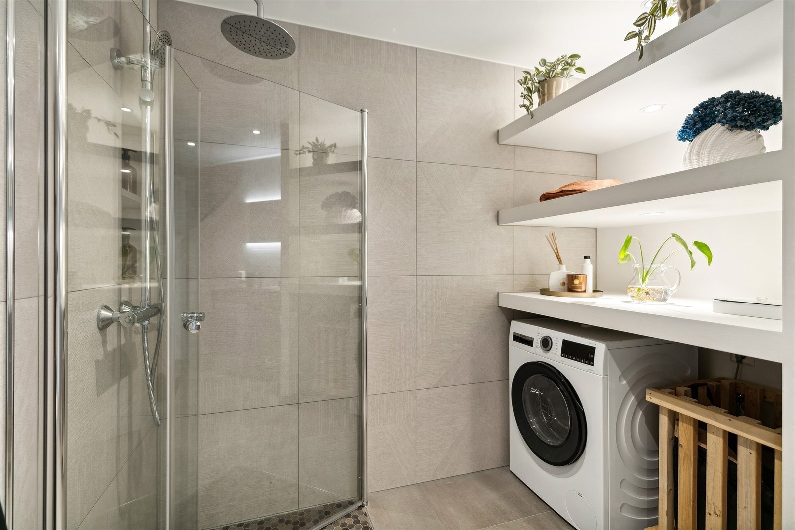 Opplegg og plass for vaskemaskin Galleribilde