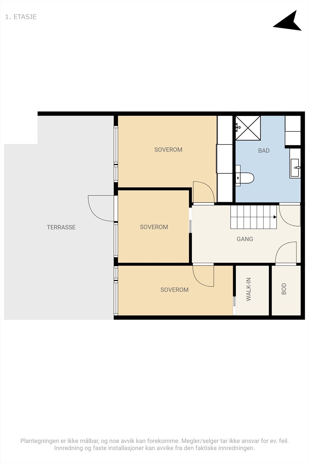 Plantegning underetasje Galleribilde