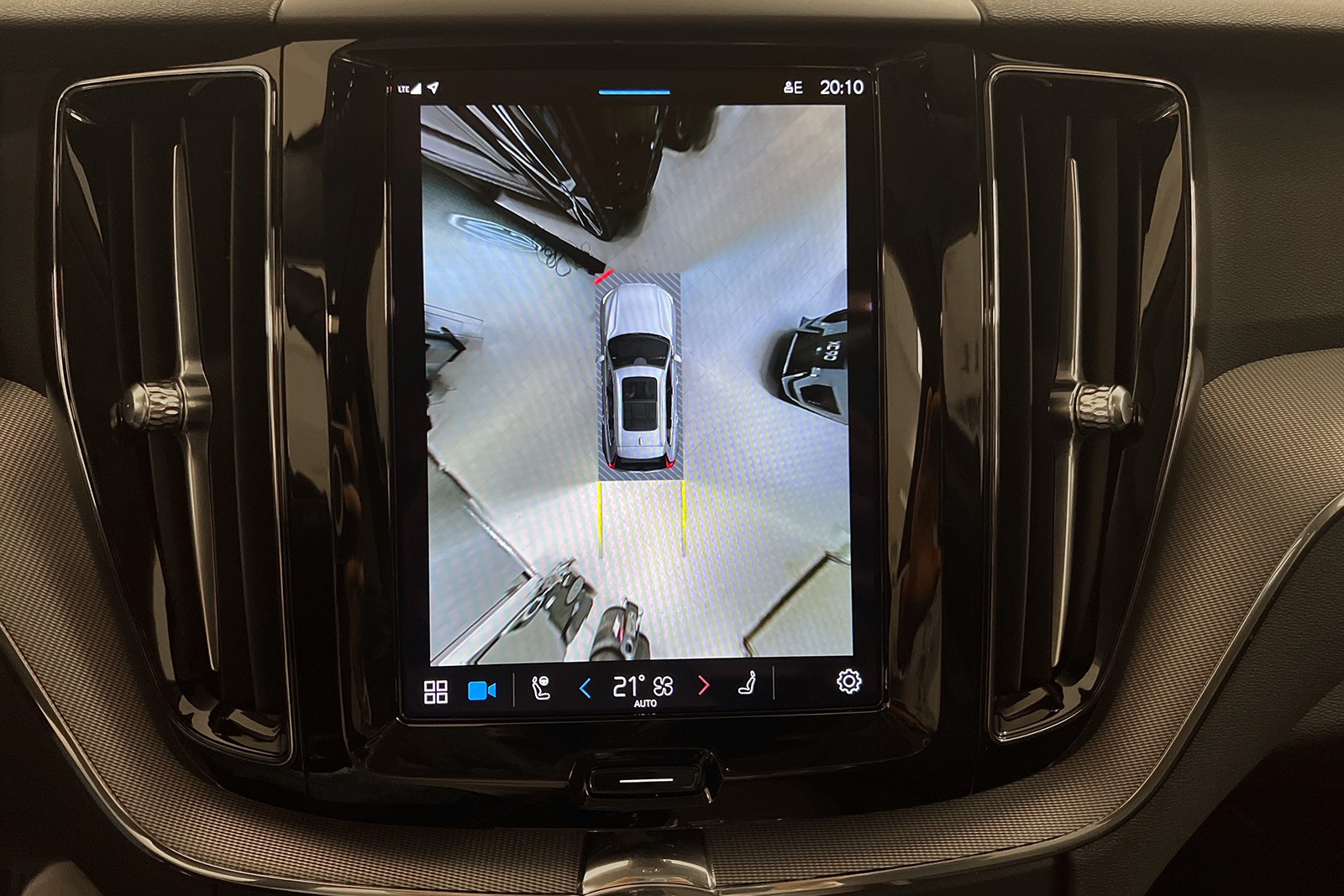 Parkeringskamera med 360visning eller vanlig visning etter hva du velger