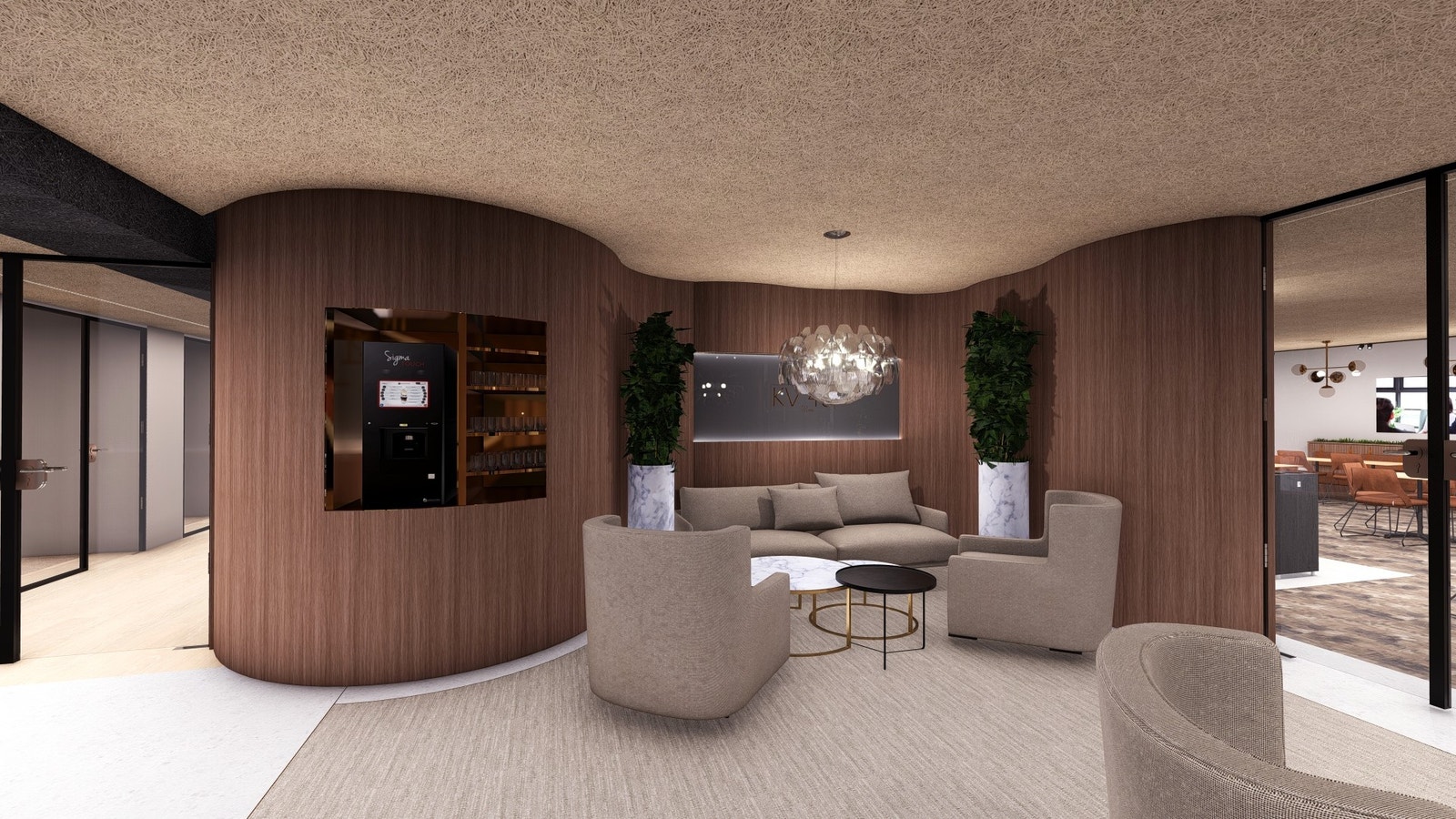 Kaffe-lounge. Galleribilde