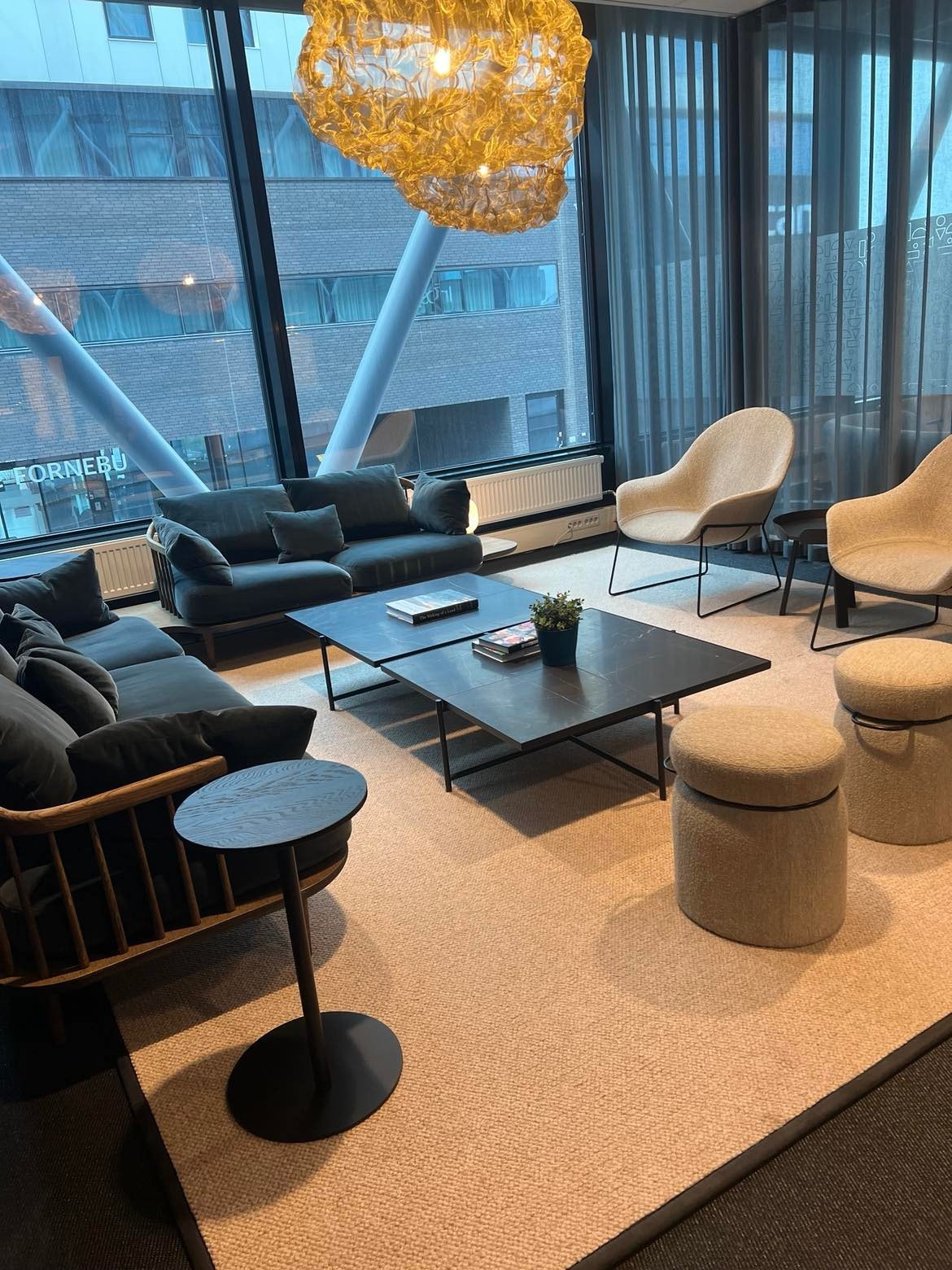 Flotte fellesarealer som inviterer til å bygge nettverk Galleribilde