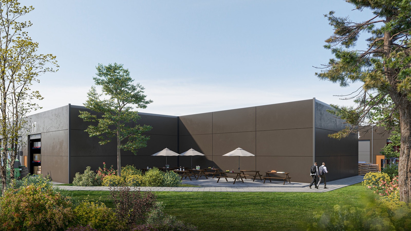 Vi skal lage det hyggelig rundt byggene. Galleribilde