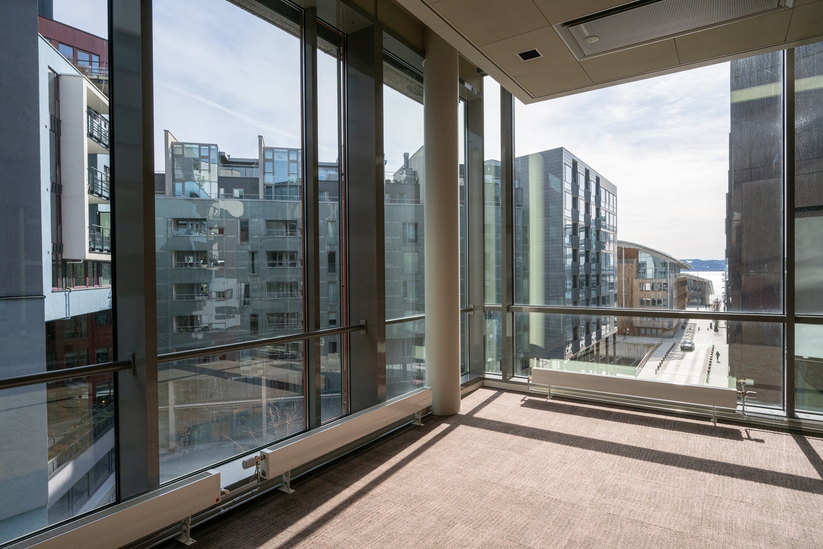 Fra de aktuelle kontorlokalene i 5. etasje Galleribilde