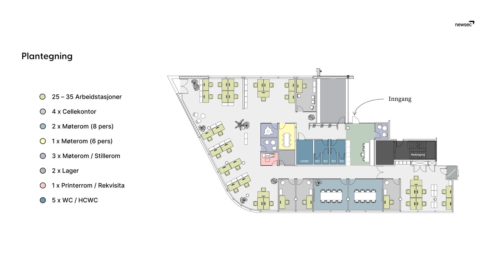 Plantegning Galleribilde