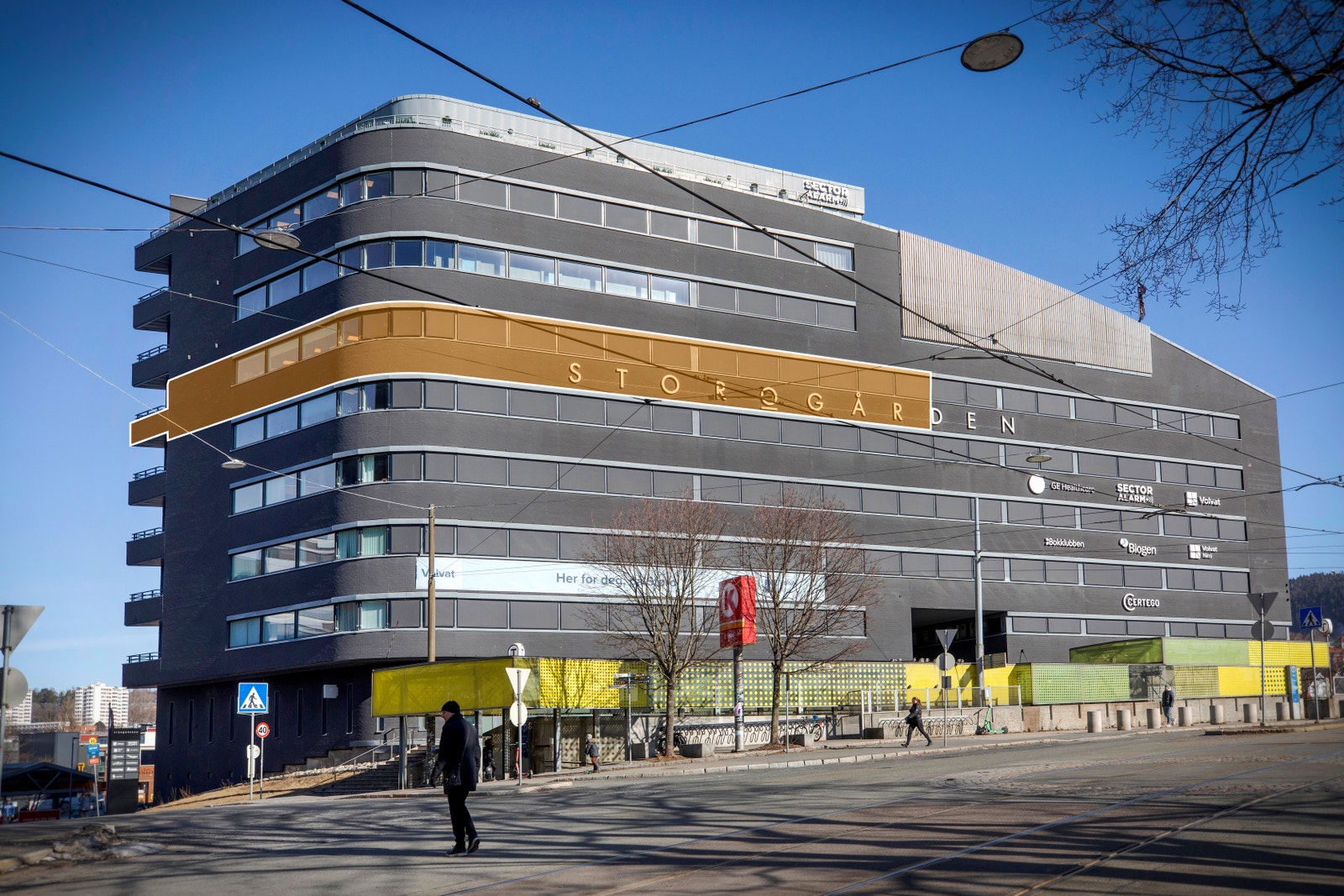 Lokalet ligger i 6. etasje Galleribilde