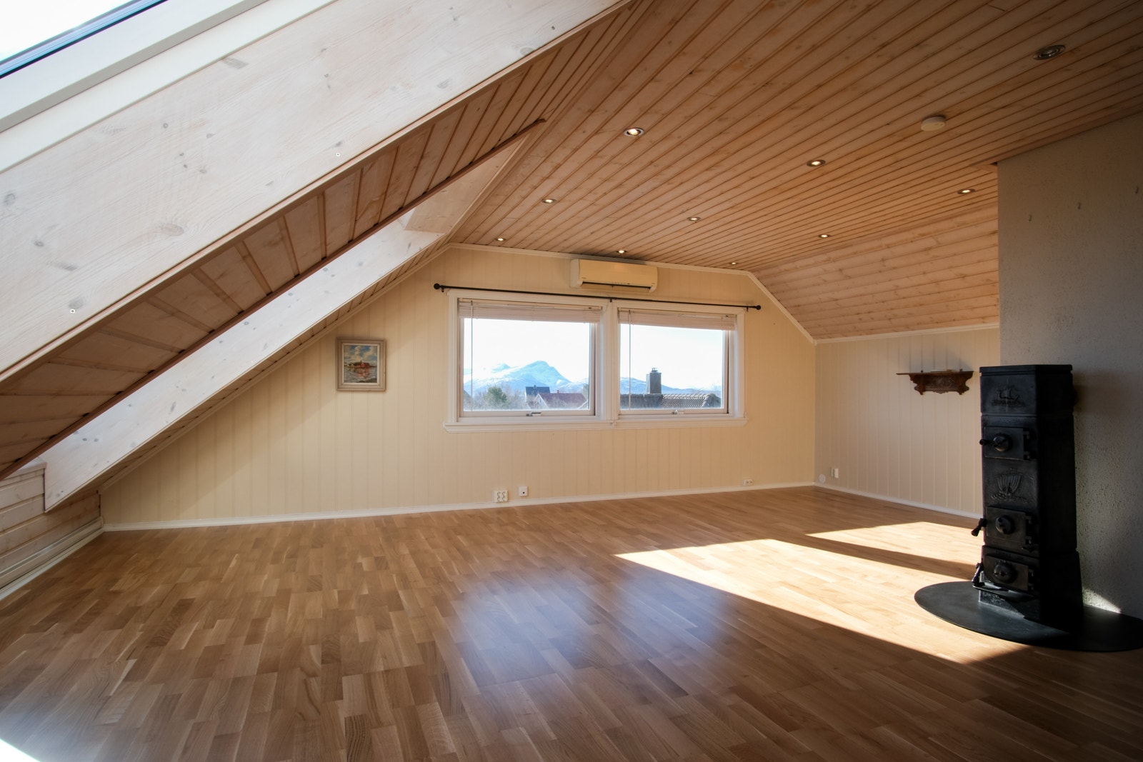 Parkett på gulvet. Galleribilde