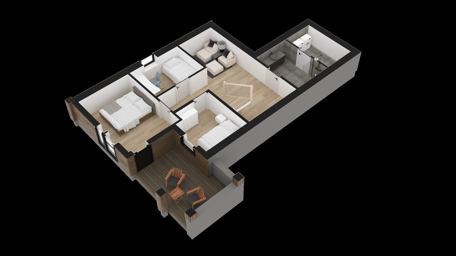 Bolig 2, 3 og 4 - Enebolig - Planløsning underetasje Galleribilde