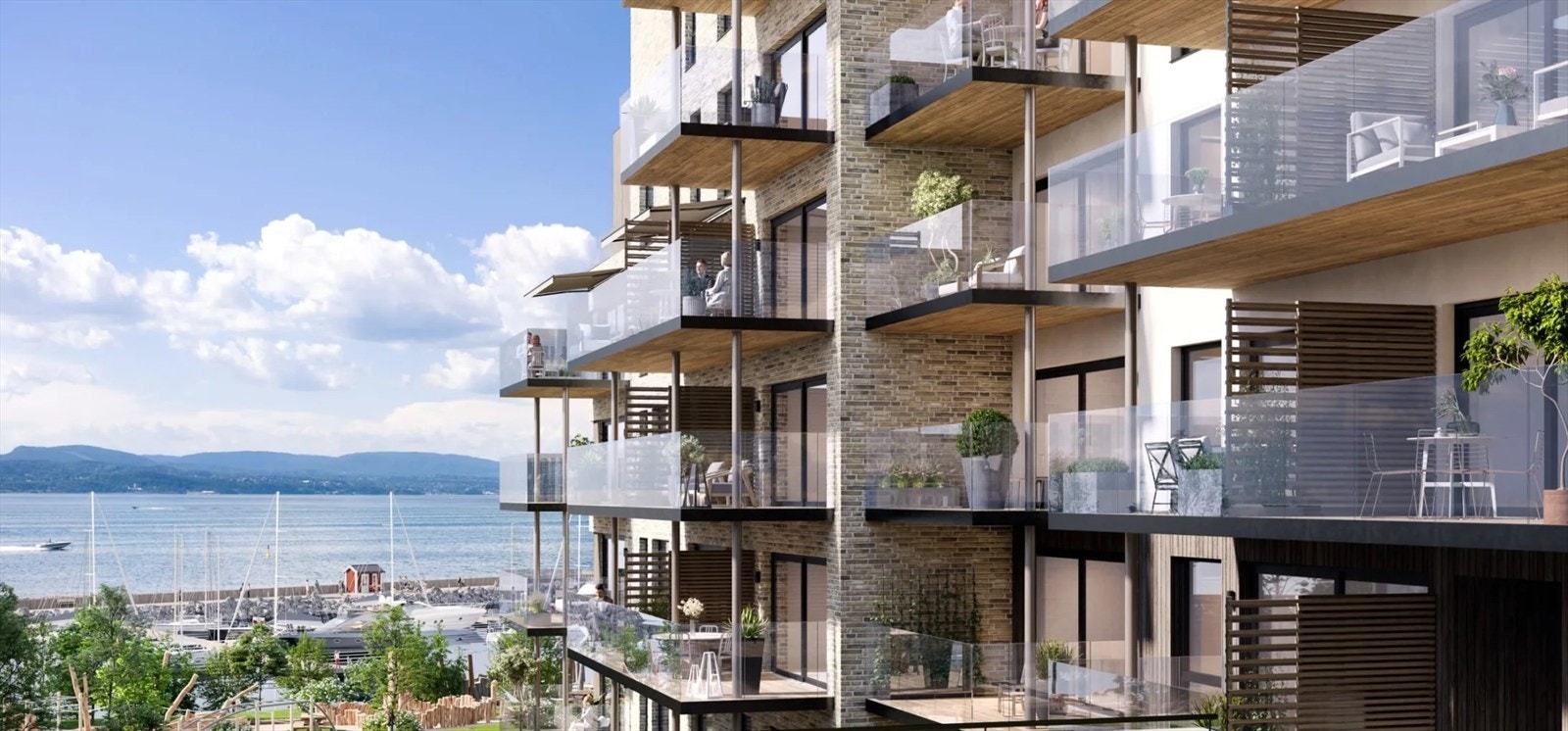 Fasade oppgang E Galleribilde