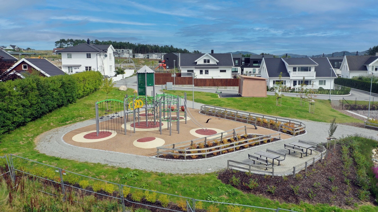 Søreng byr på flere fine uteområder. Galleribilde