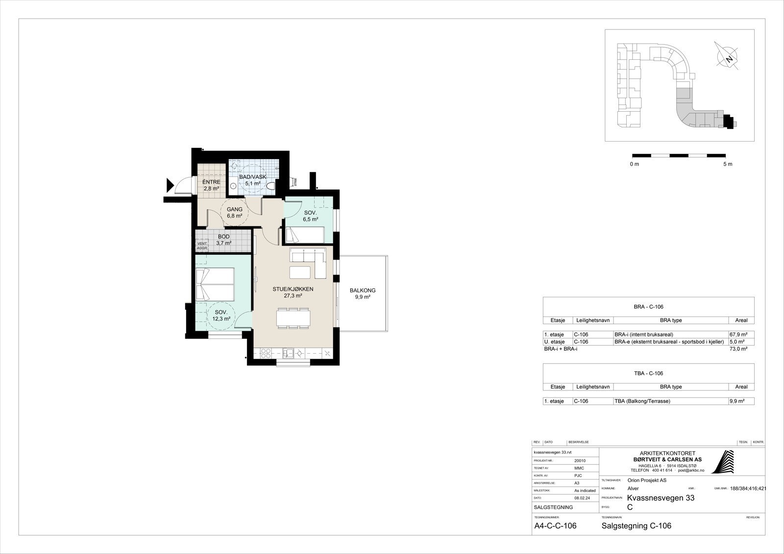 A4-C-C-106 - Salgstegning C-106 Galleribilde