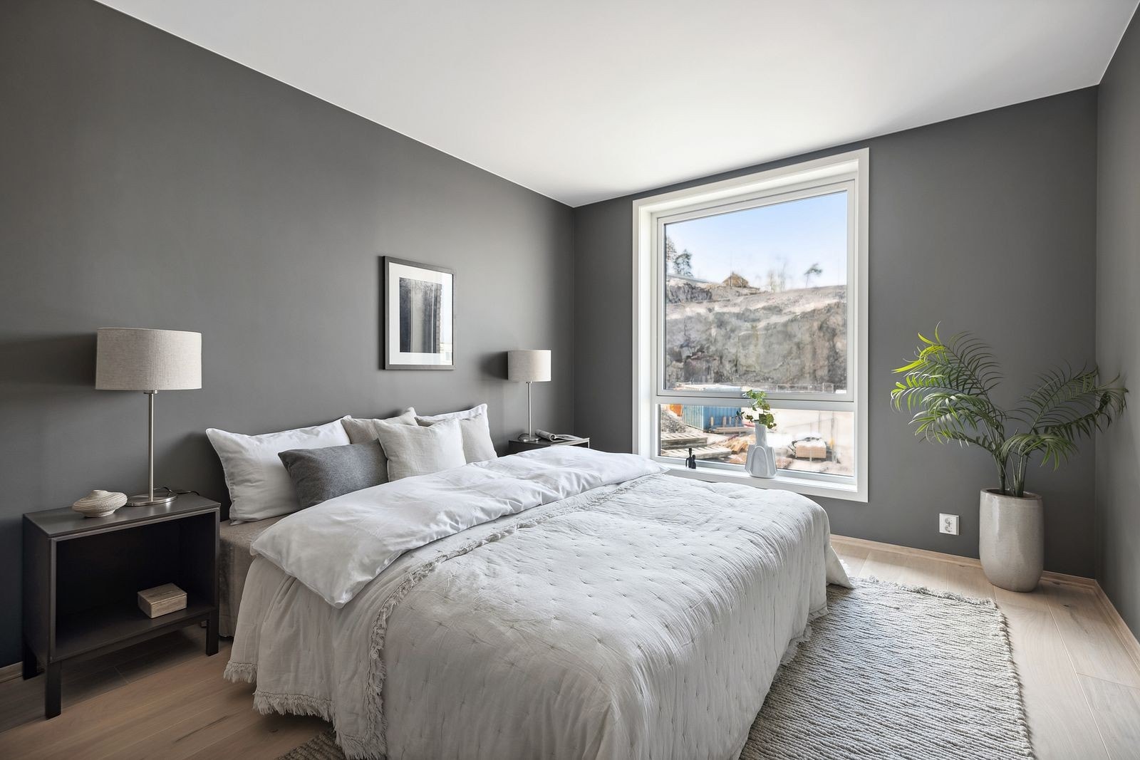 Leilighetene har lyse og gode soverom. Galleribilde