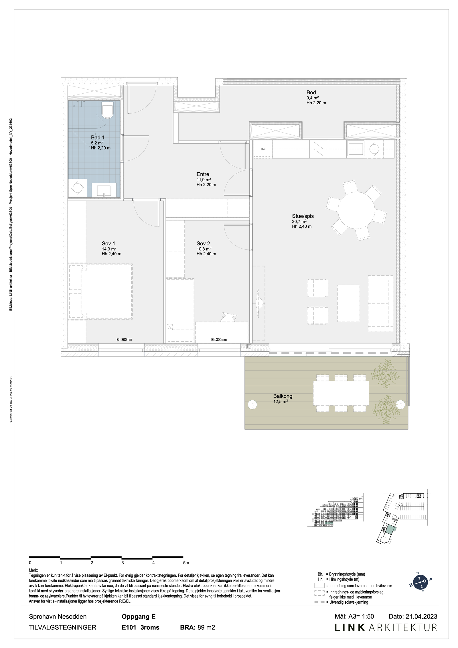 Plantegning E 101 Galleribilde