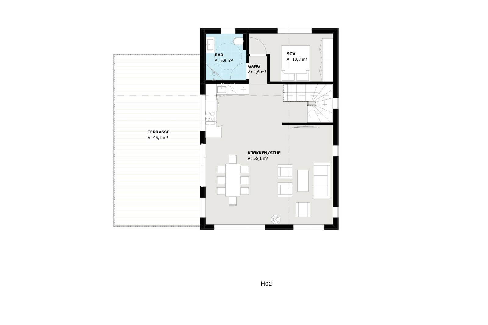 Plantegning 2. etasje Galleribilde