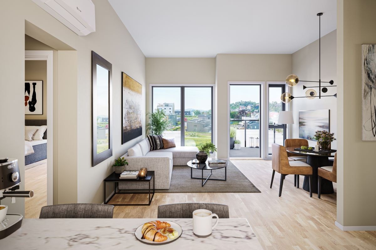 Illustrasjon fra tilsvarende leilighet i Bladfaksveien 4 Galleribilde