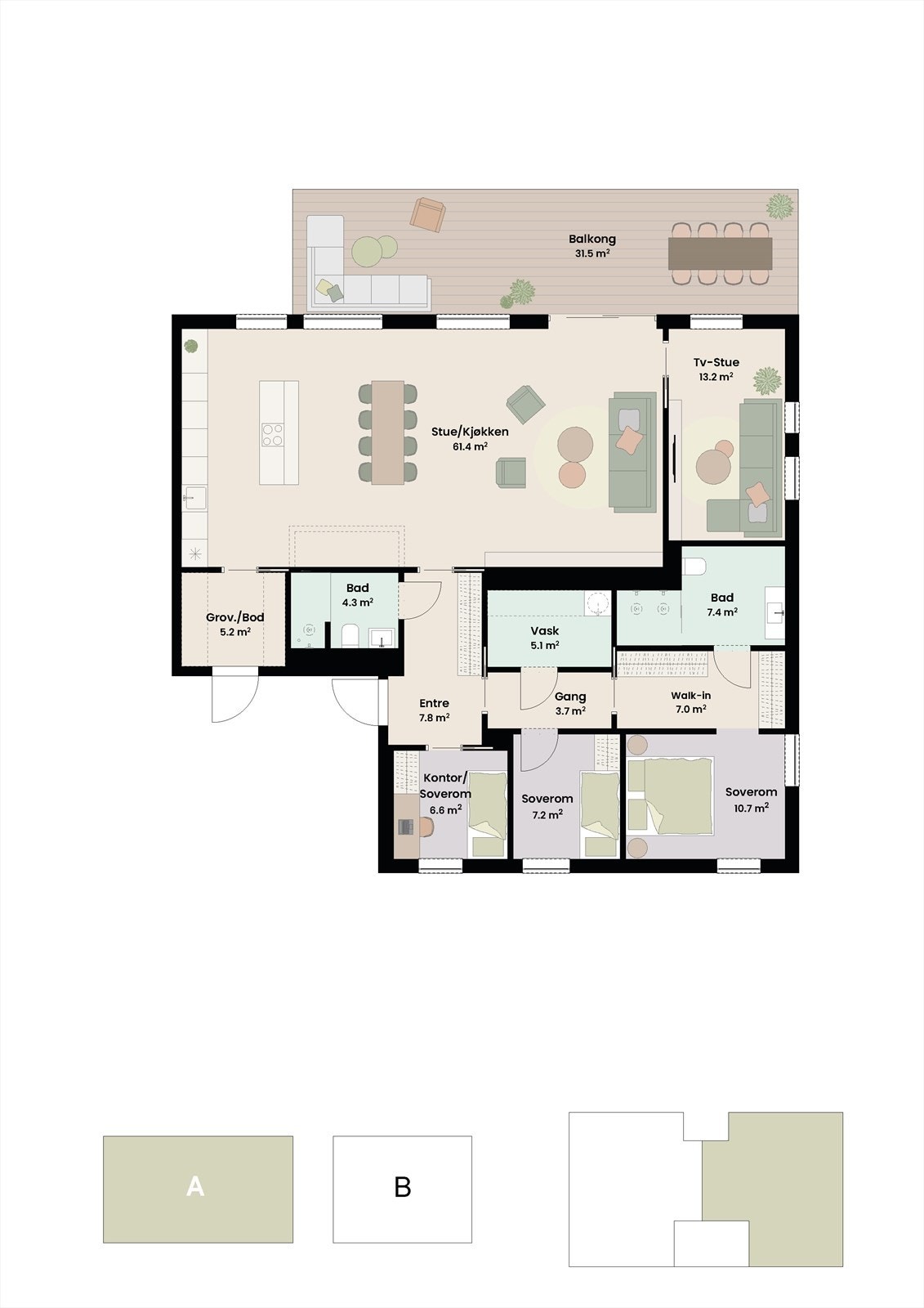 Plantegning A H0402 Galleribilde