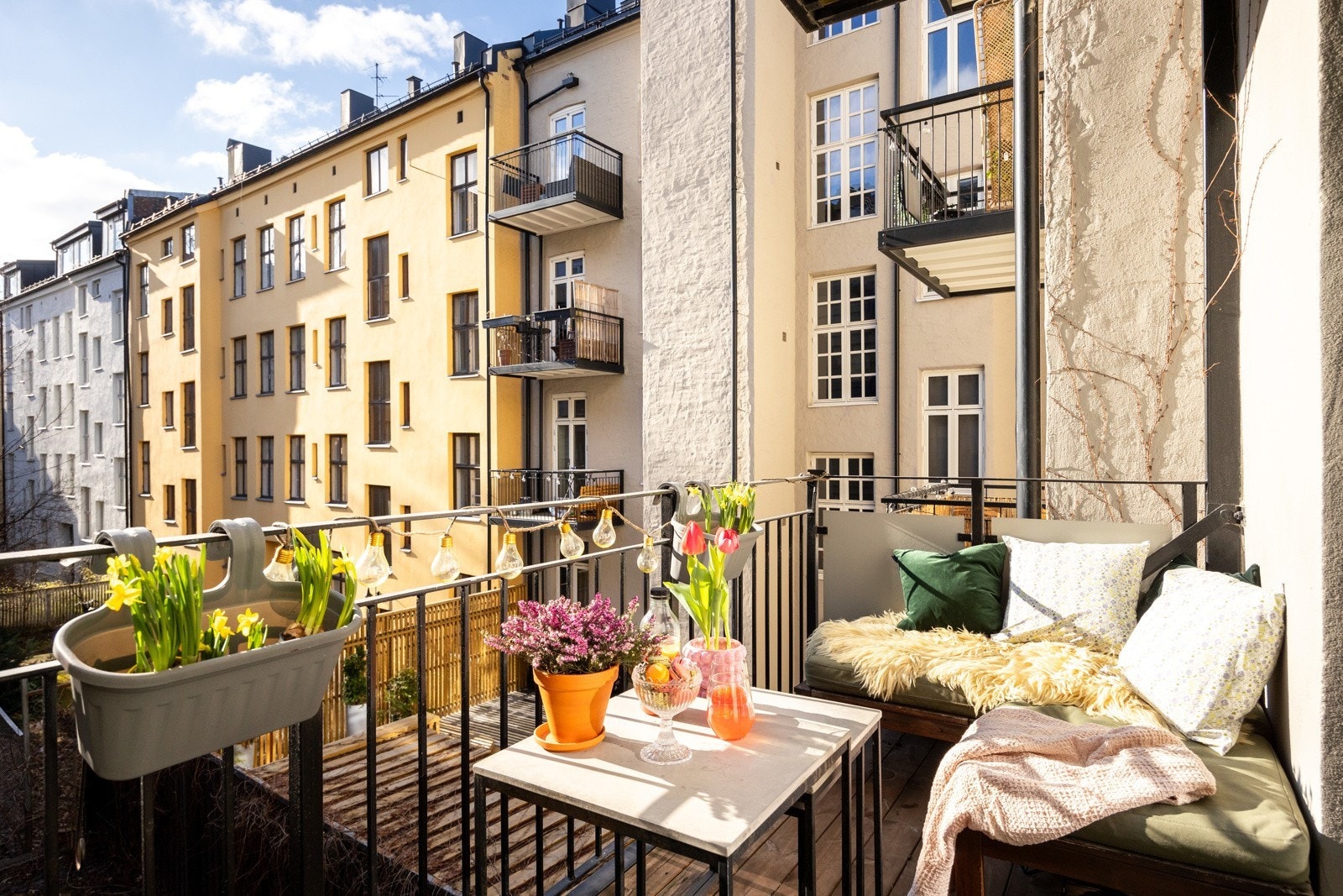 Sydvestvendt balkong Galleribilde