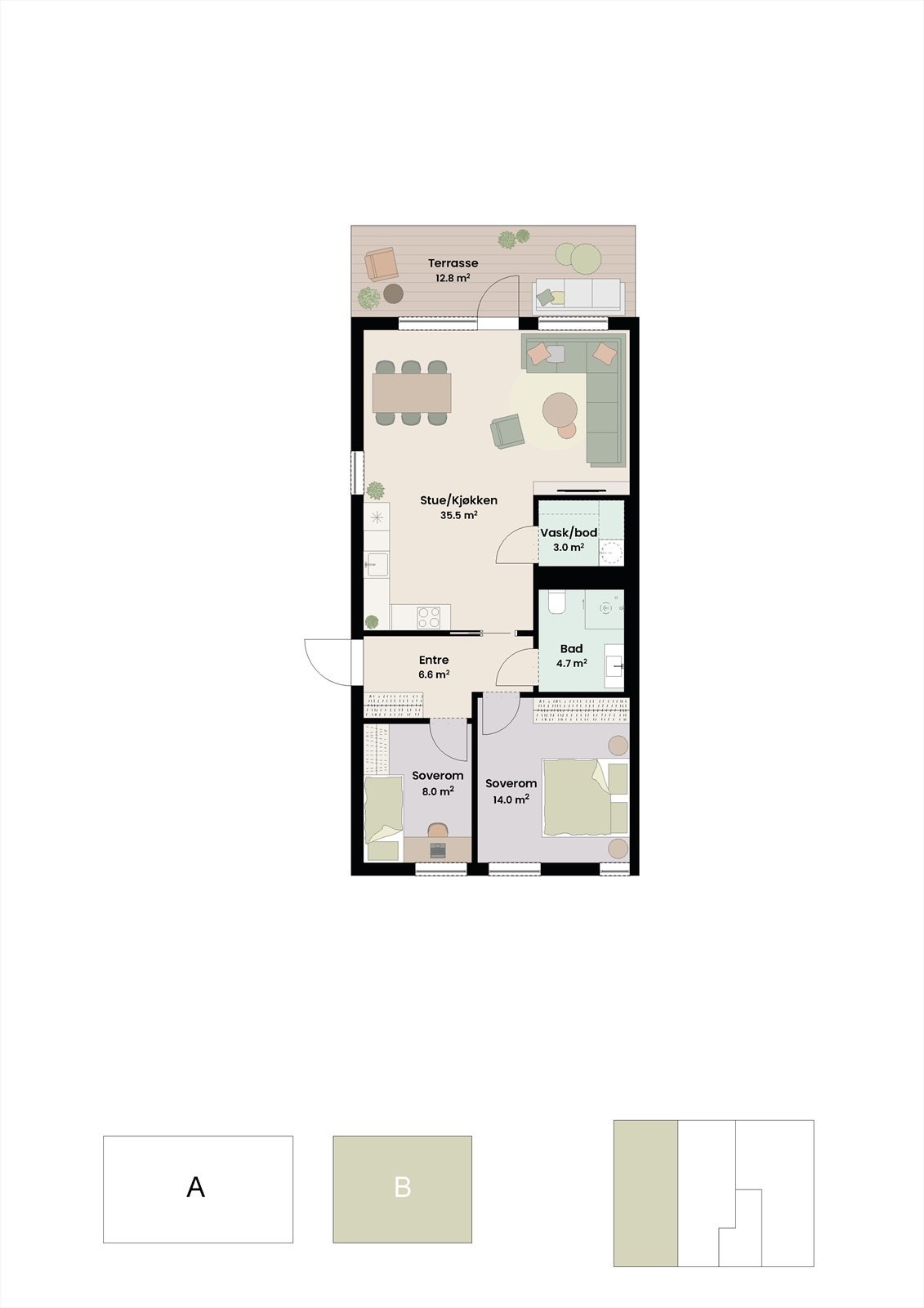 Plantegning B H0101 Galleribilde