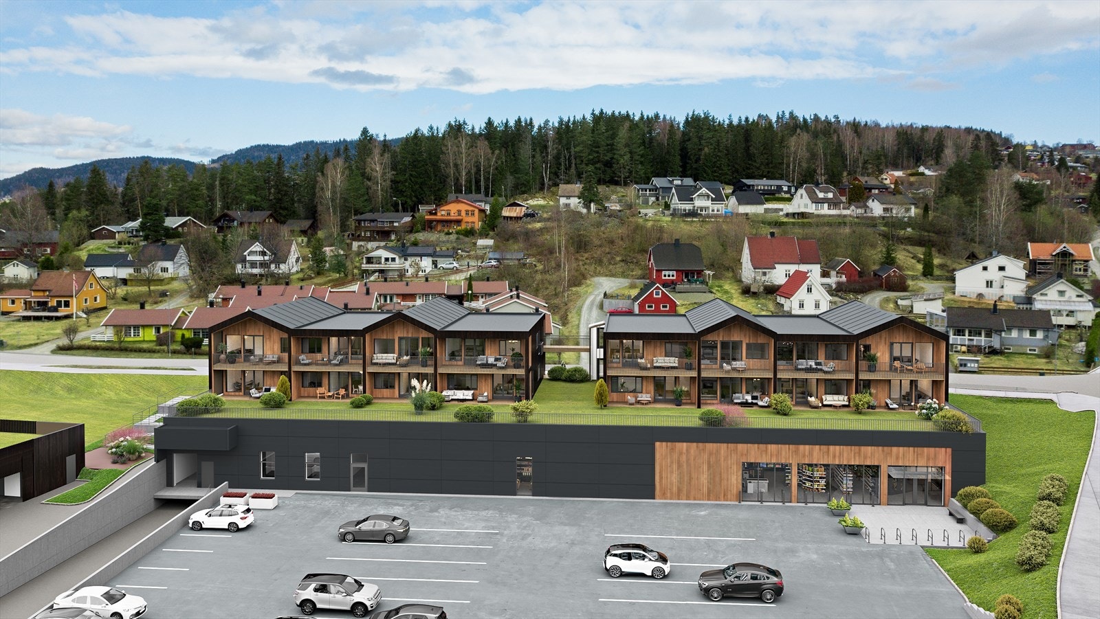 Pinnerud Torg Galleribilde