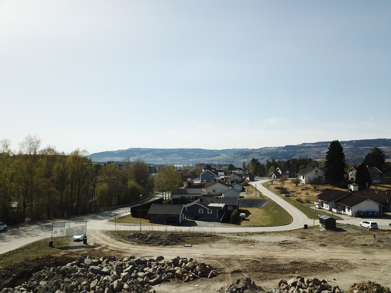 Utsikt fra Pinnerud Torg Galleribilde