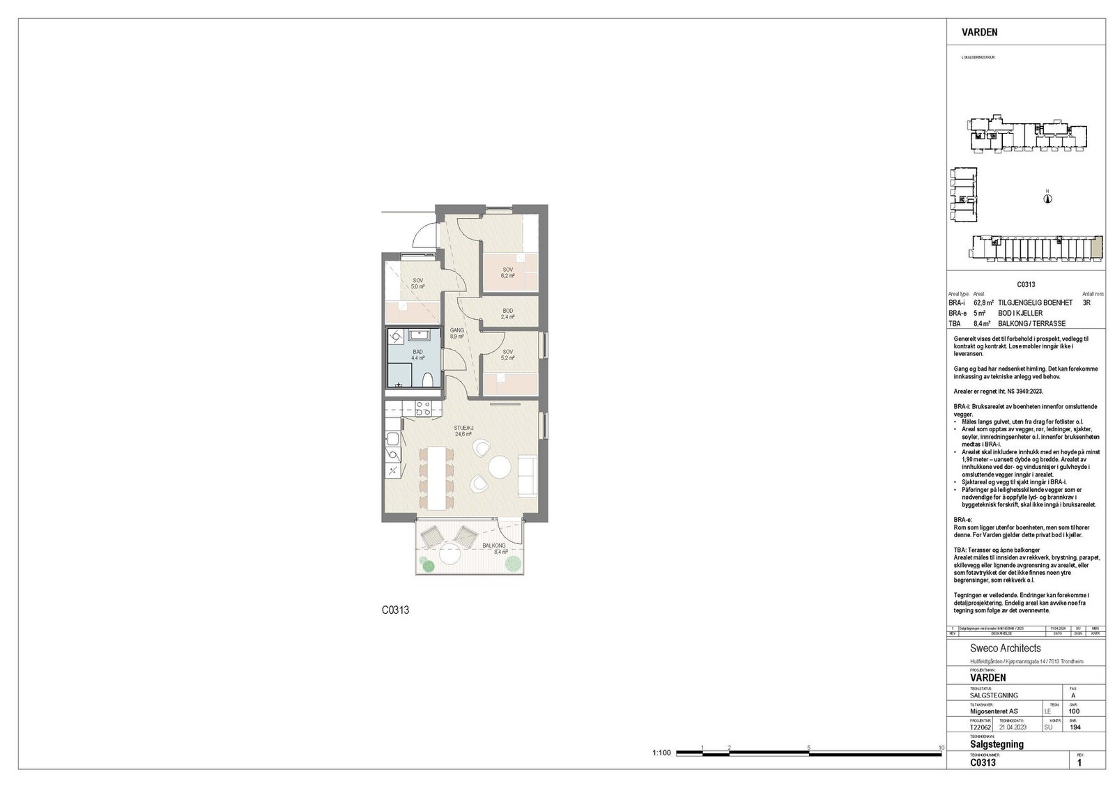 Planskisse Galleribilde