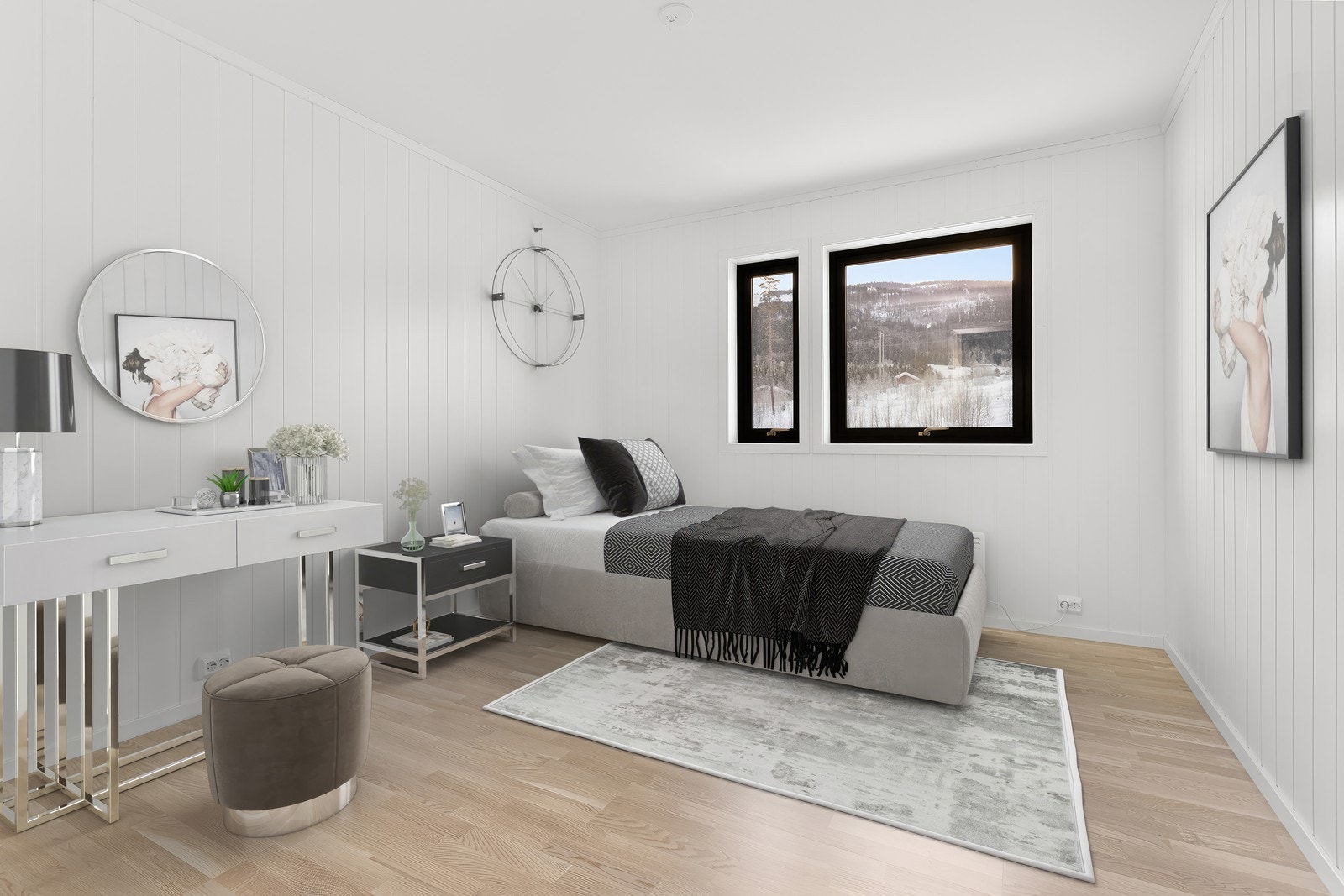 Romslig soverom Galleribilde