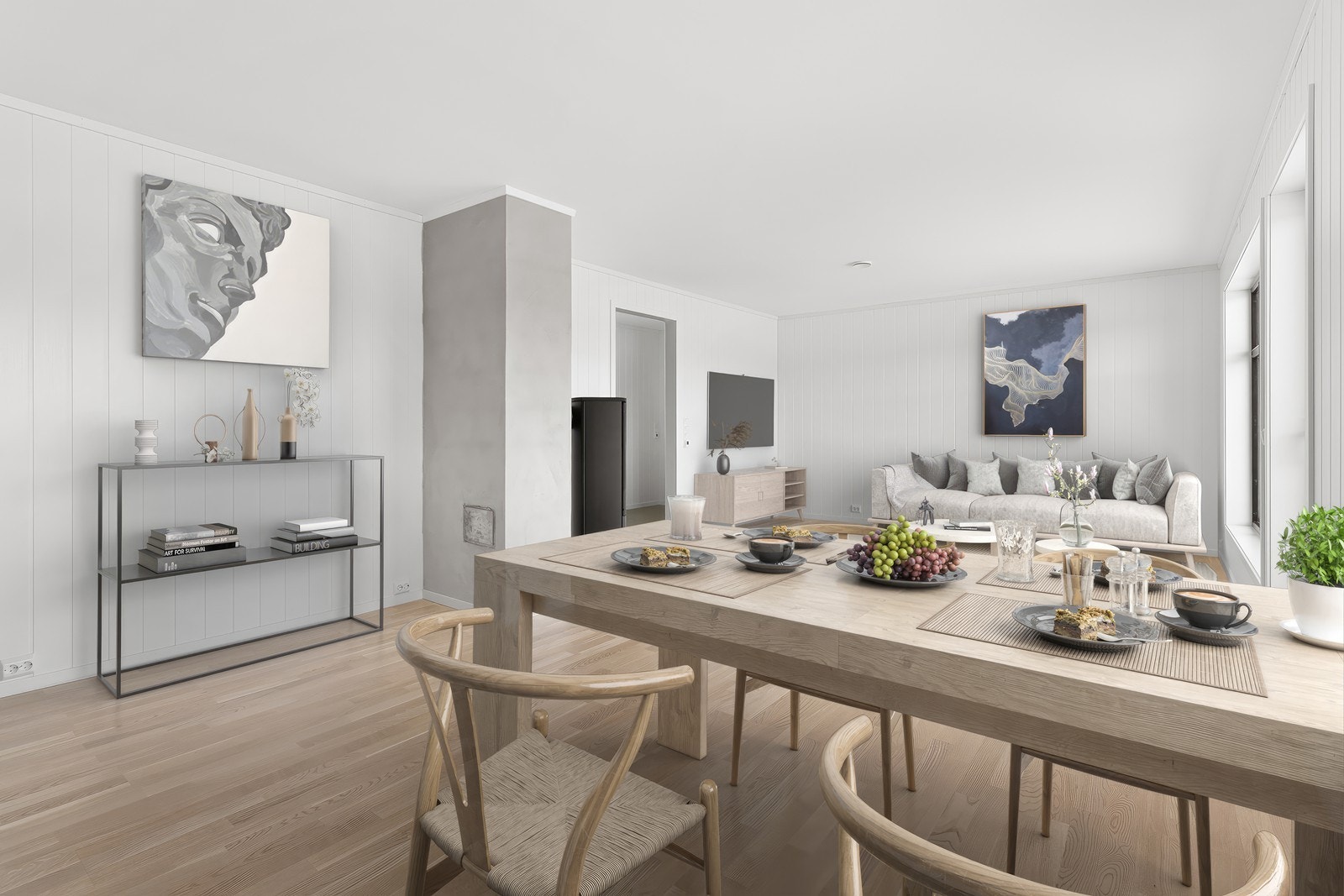 Lys delikat bolig Galleribilde