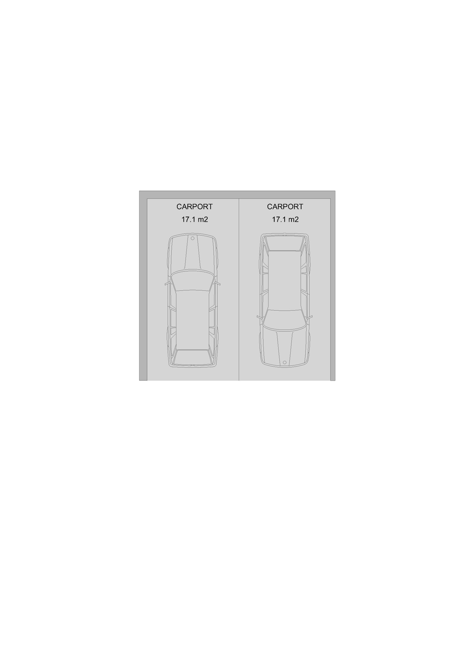 Tegning carport Galleribilde