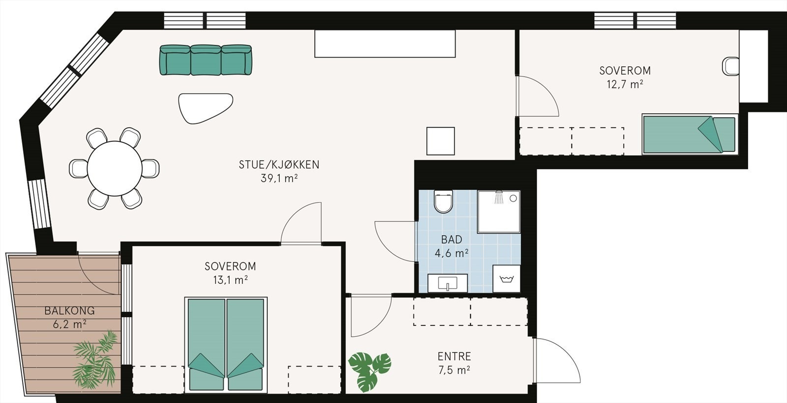 Plantegning Galleribilde