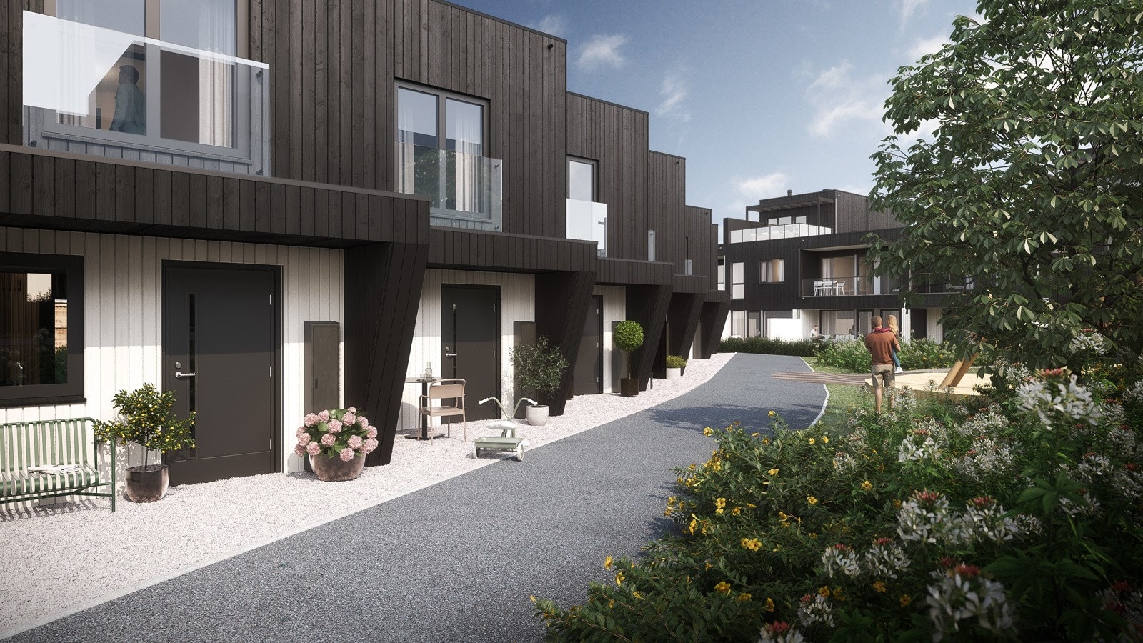 Inngangsparti fasade mot øst Galleribilde