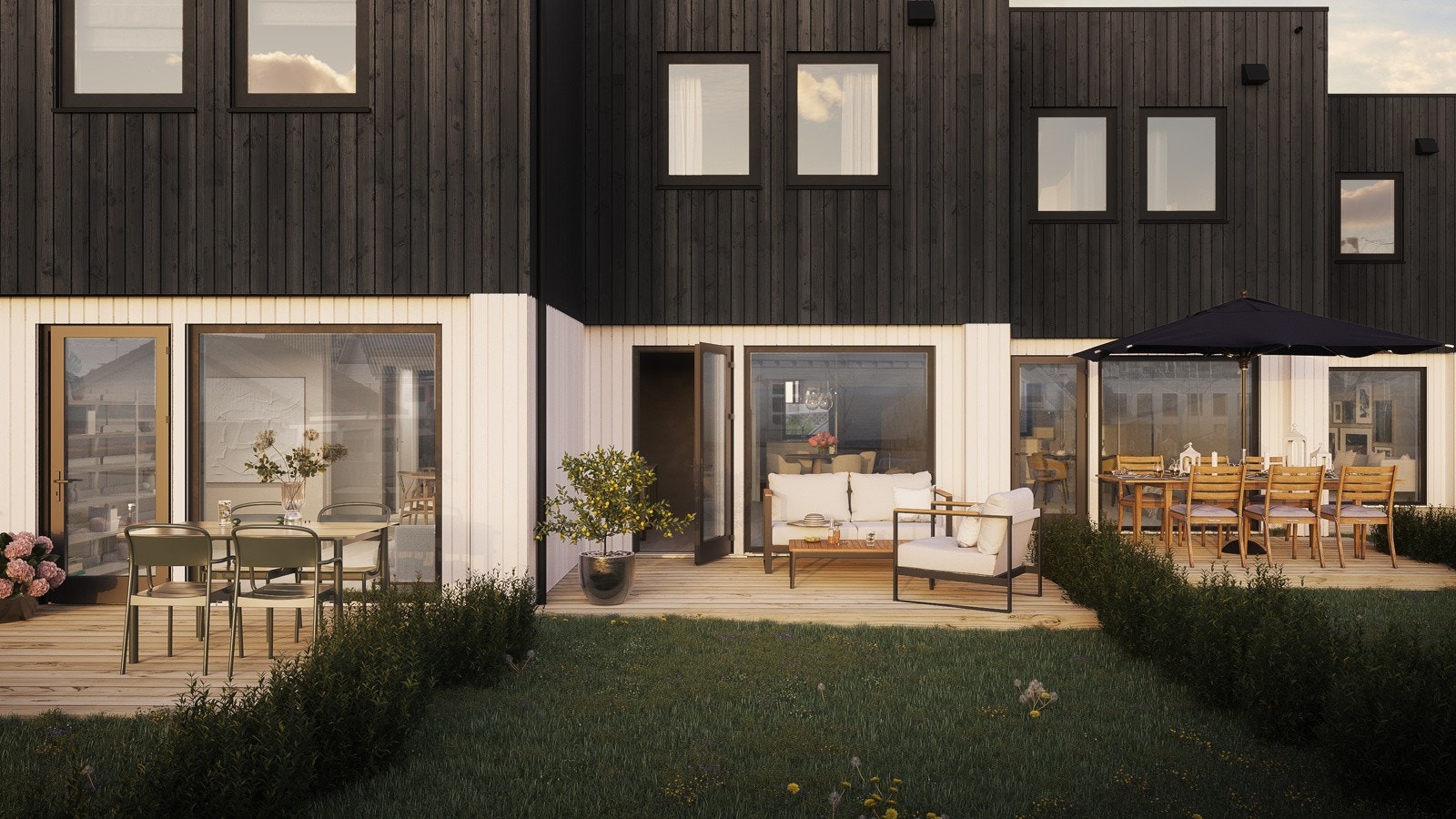 Myklatun BKS1 utvendig illustrasjon fasade mot vest Galleribilde