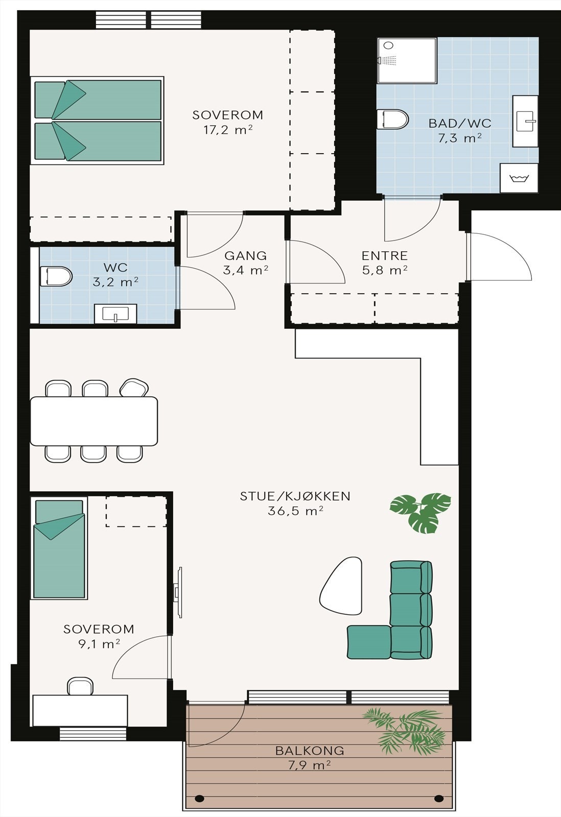 Plantegning Galleribilde