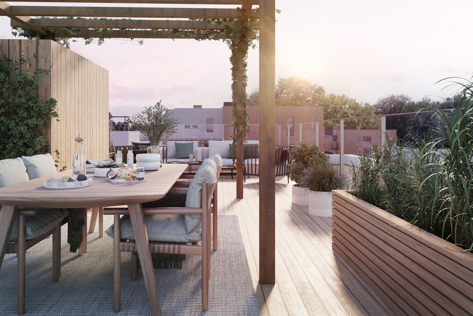 Felles takterrasse Galleribilde