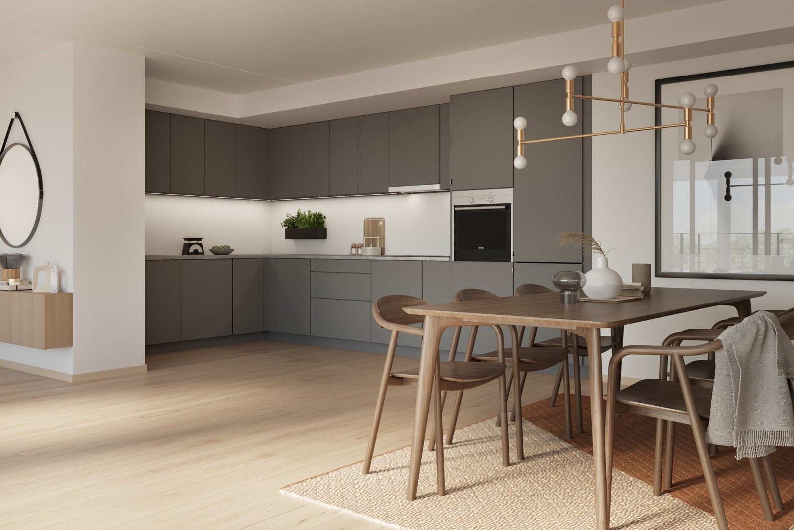 Romslig stue/kjøkken leil. 4009 Galleribilde