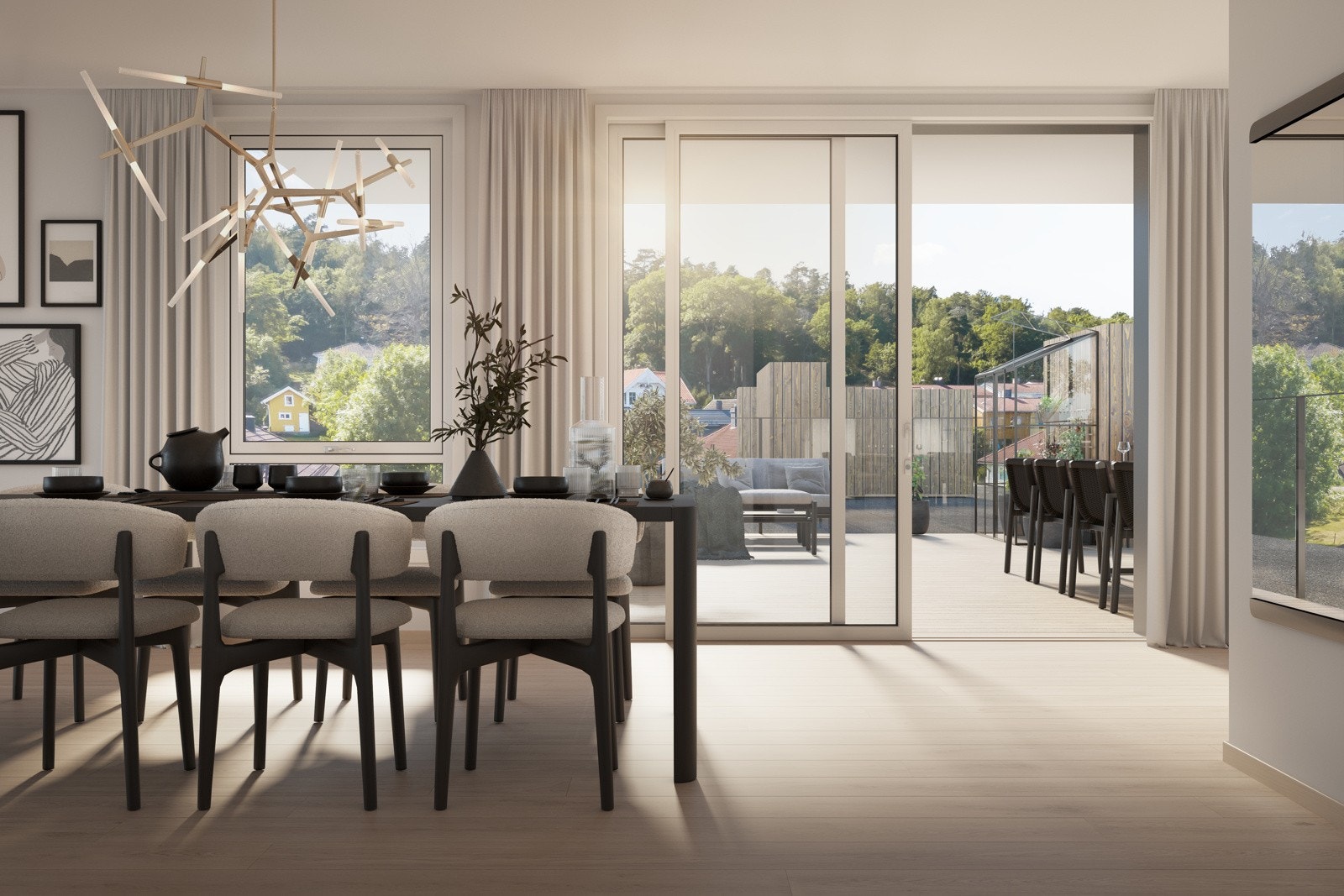 Lys romslig stue/kjøkken leil. 4010 Galleribilde