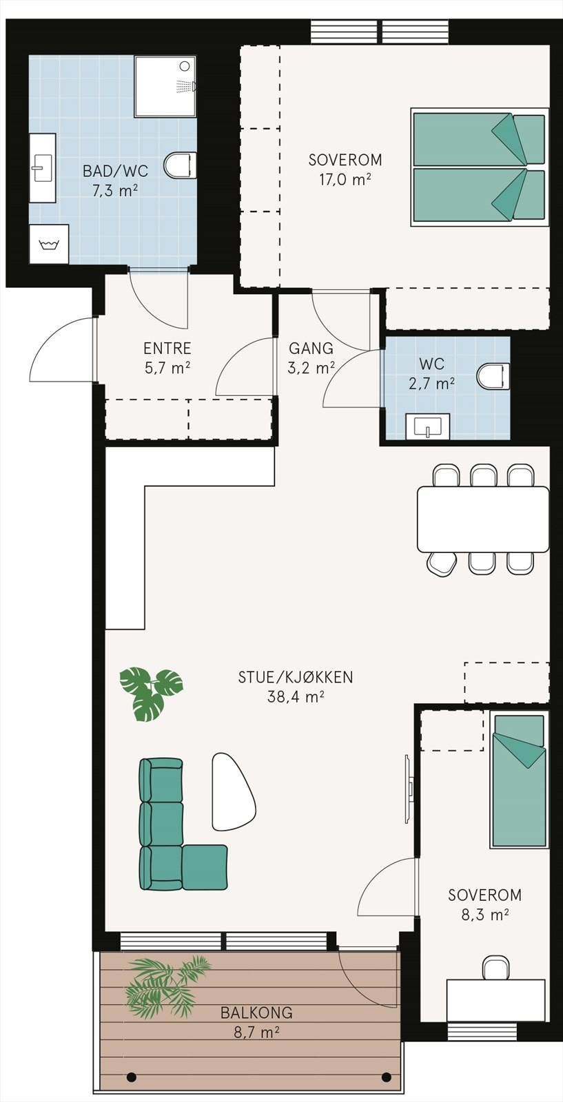 Plantegning Galleribilde