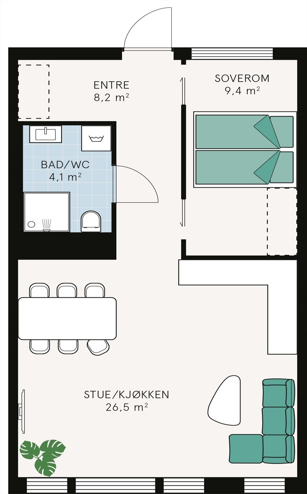 Plantegning Galleribilde