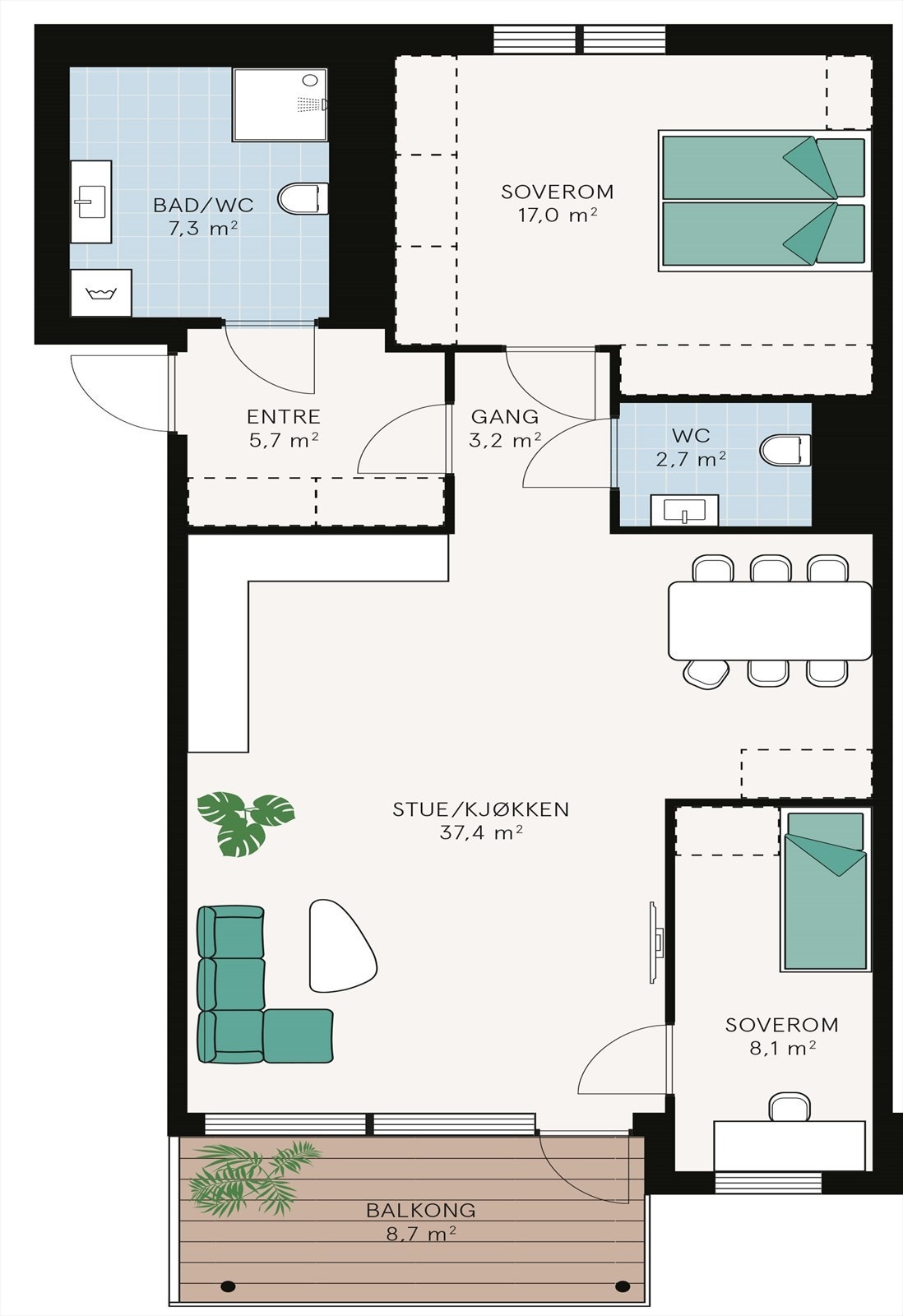 Plantegning Galleribilde