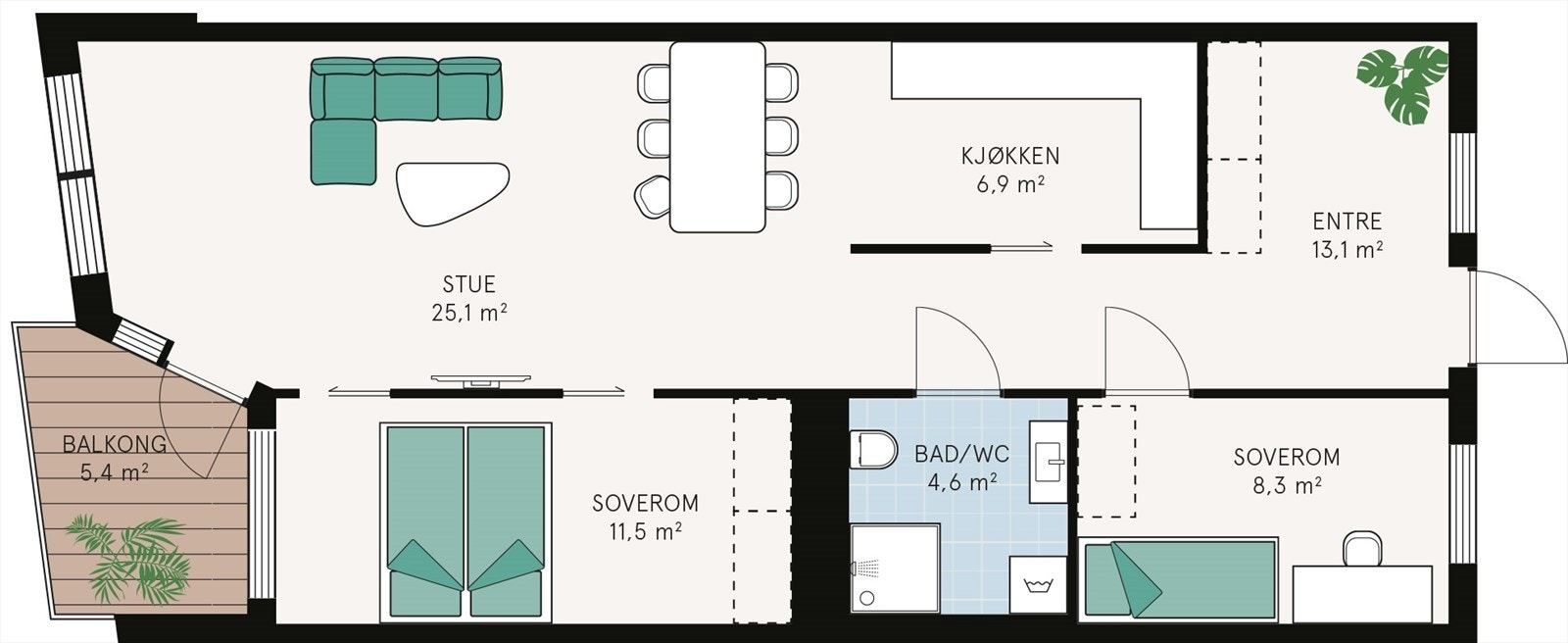 Plantegning Galleribilde