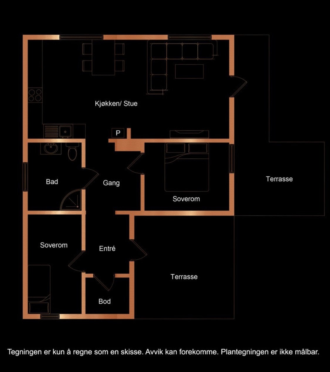 Plantegning Galleribilde