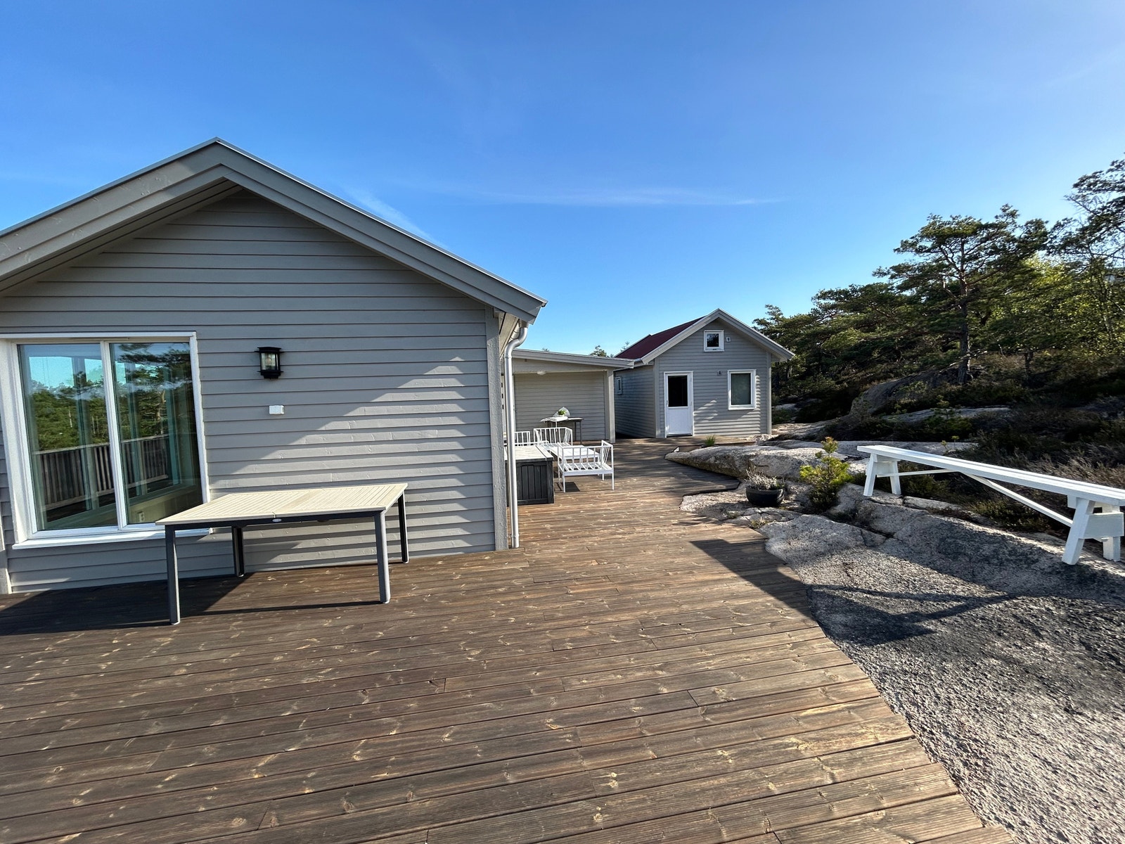 Stor solrik terrasse Galleribilde