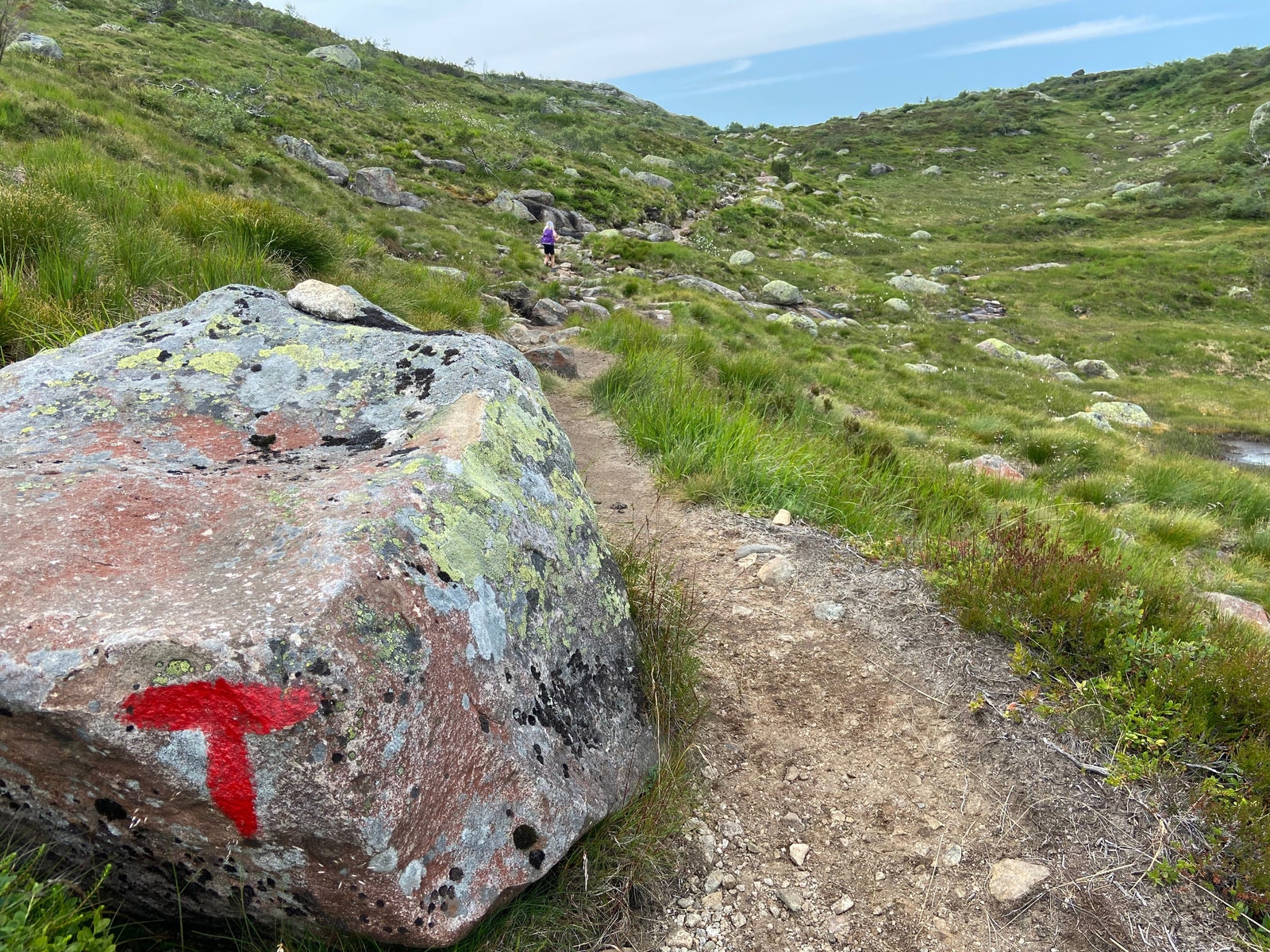 På vei til Lakkenstova turistforeningshytte Galleribilde