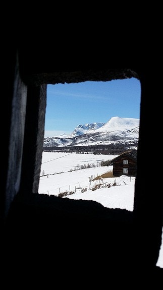 Utsikten fra utedoen :-) Her kan man bli sittende lenge! Galleribilde