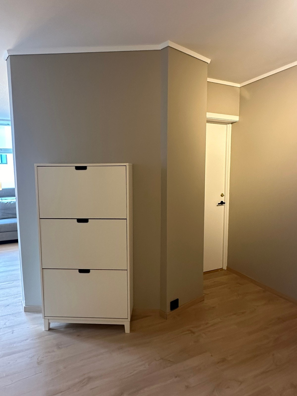 Gang med praktisk skoskap Galleribilde