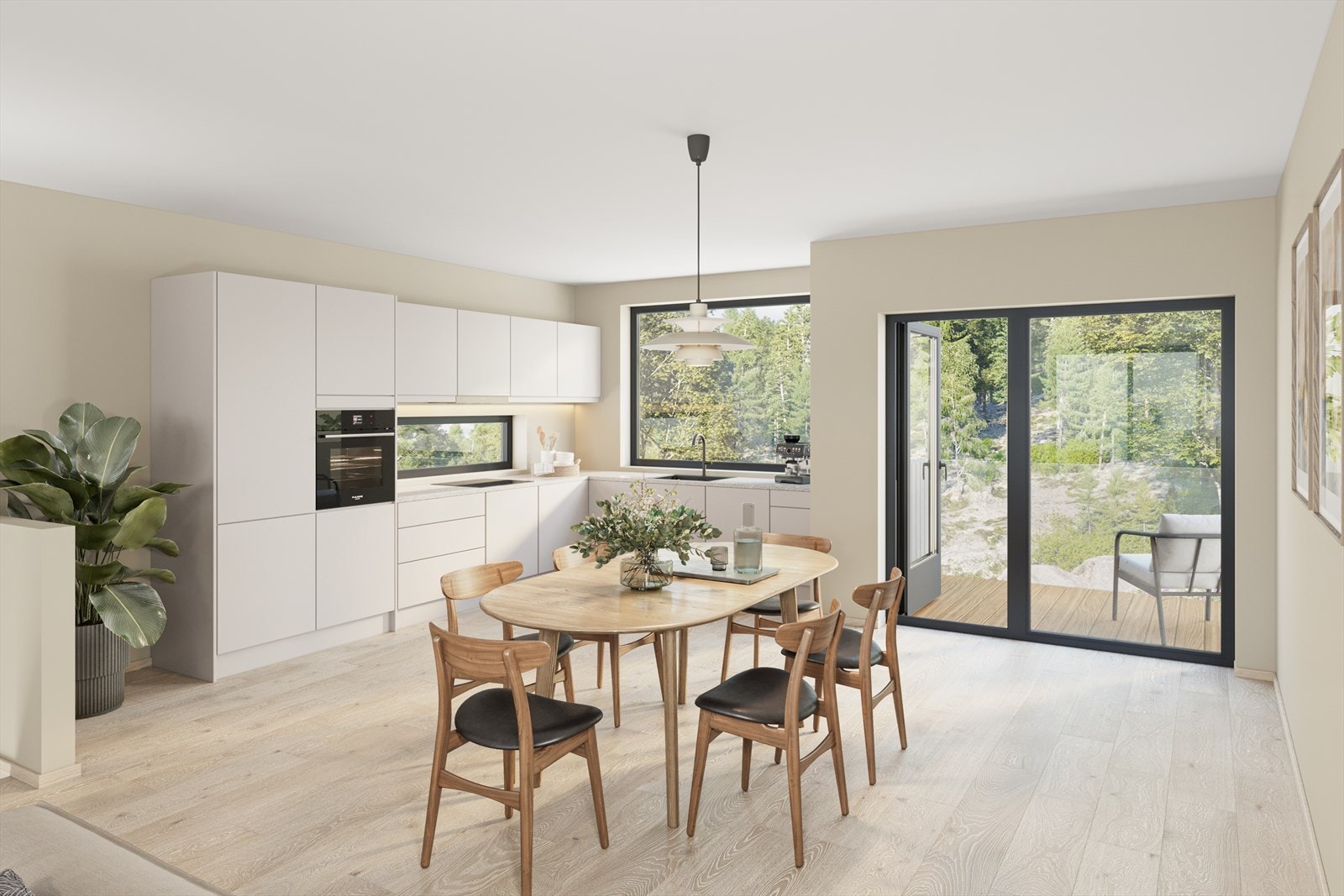 Illustrasjonsbilde kjøkken. Galleribilde