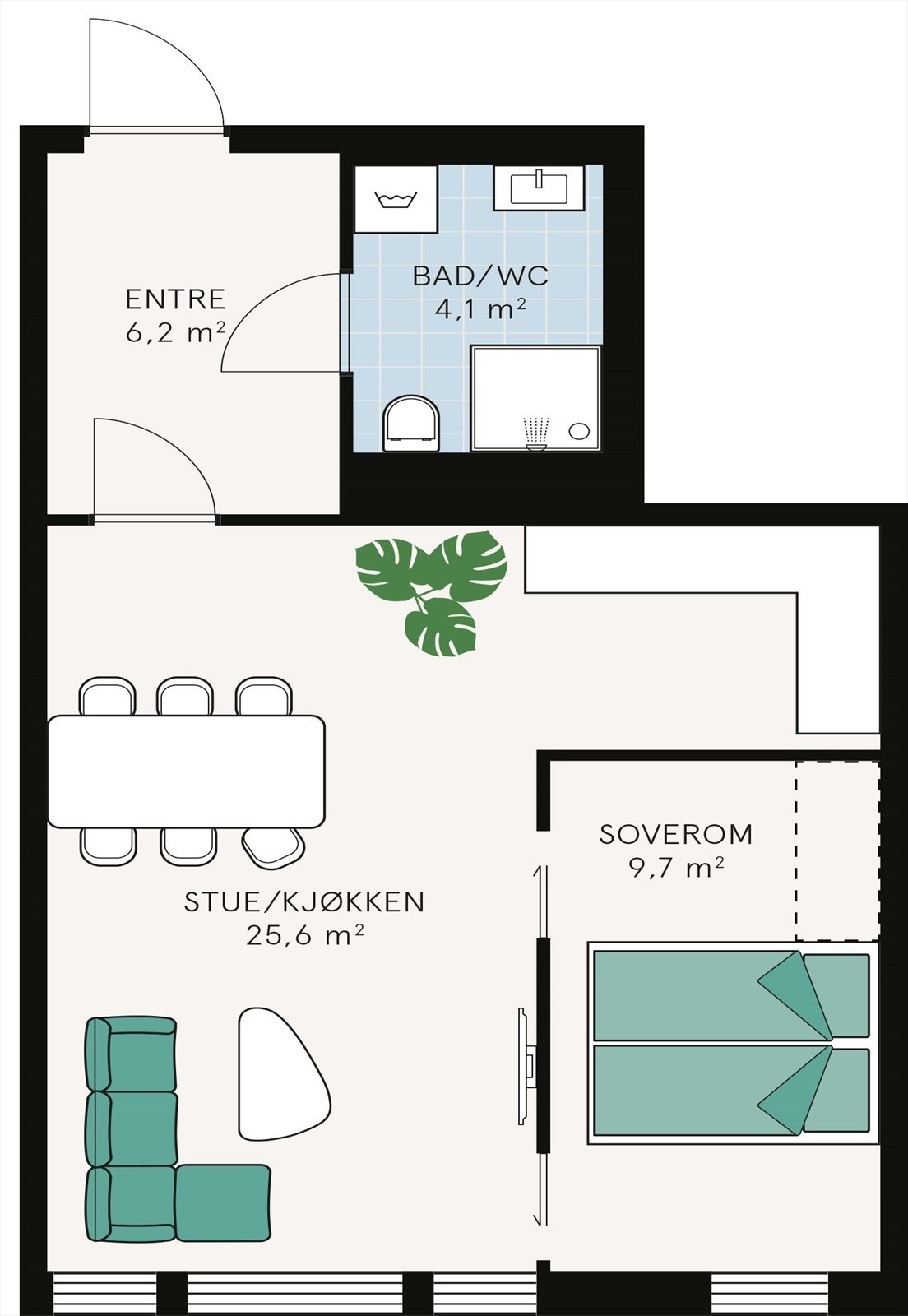 Plantegning Galleribilde