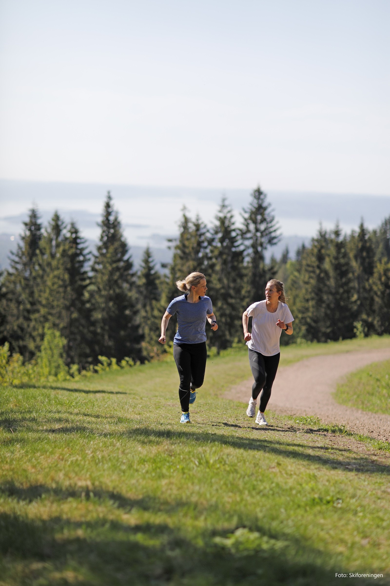 Deilig å kunne ta en løpetur i frisk luft. Foto: Skiforeningen Galleribilde