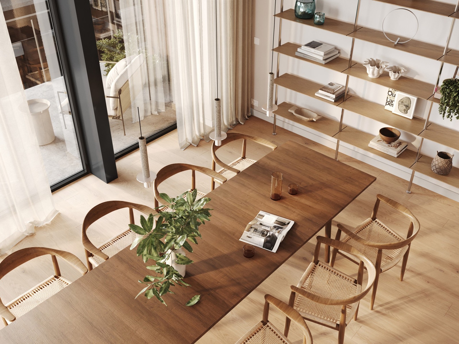 Leiligheten har en arealeffektiv planløsning, og har stue og kjøkken i åpen løsning. Galleribilde