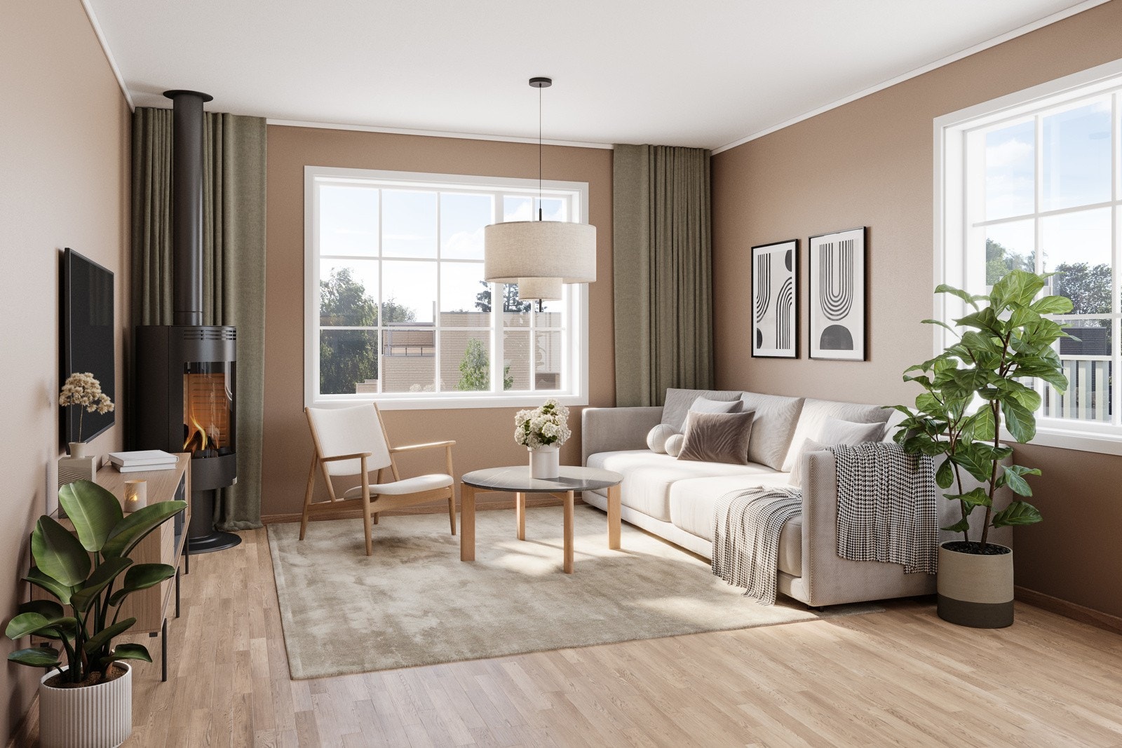 Stue 74m2 Galleribilde